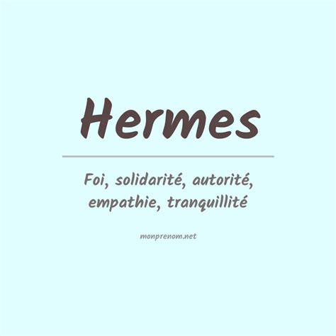 Signification du prénom Hermes 